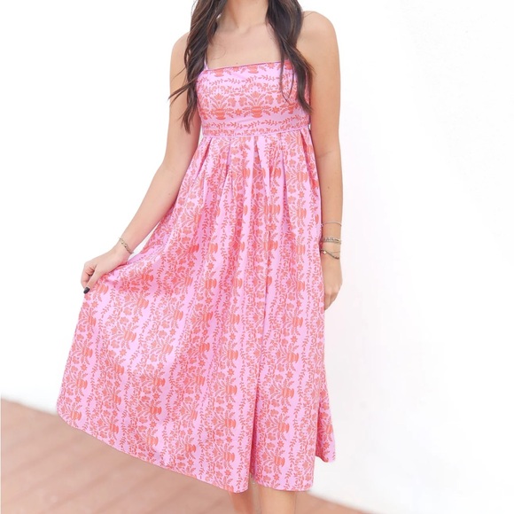 Red Dress Boutique Pink and Orange Maxi Dress - Picture 2 of 7